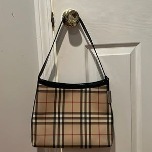 Vintage Beige check London shoulder bag medium